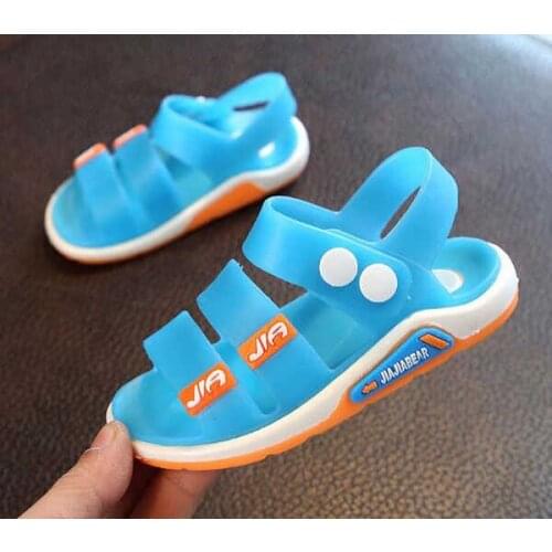 Little boys sandals summer hot children rain shoes big boys beach sandal kids shoes PVC sandal new cheap primary school student