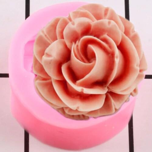 Bloom Rose Cake Silicone Mold Wedding Cupcake Topper Fondant Cake Decorating Tools Soap Resin Clay Candy Chocolate Gumpaste Mold