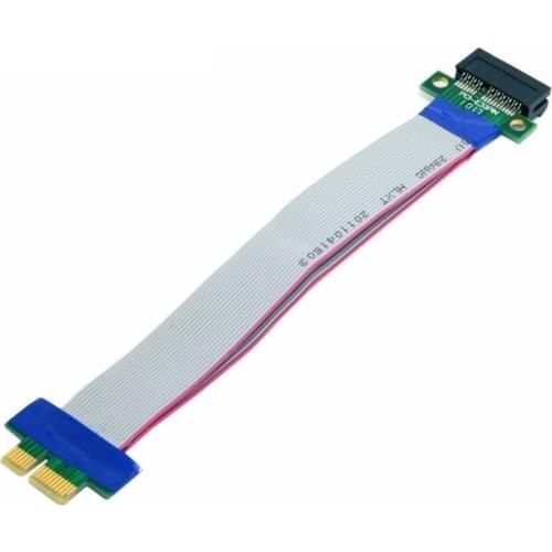 PCI Express Flex Relocate Cable PCI-E 1X to 1X Slot Riser Card Extender Extension Ribbon Cable Adapter for Miner PCI Cables