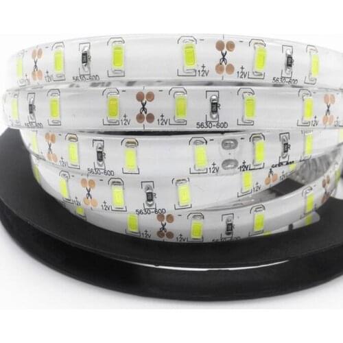IP65 Waterproof LED Strip SMD 5630 ( 5730 ) 5M 300LED Flexible Stripe Bar Neon Light DC12V Lampada LED Lamp Tape Ribbon