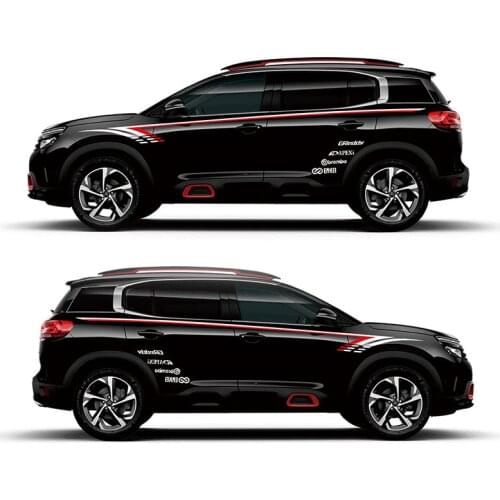 World Datong Sport Car Sticker For Citroen C5 AIRCROSS Mark Levinson Exterior Side Door Decal Car Vinyl Film 1 Pair