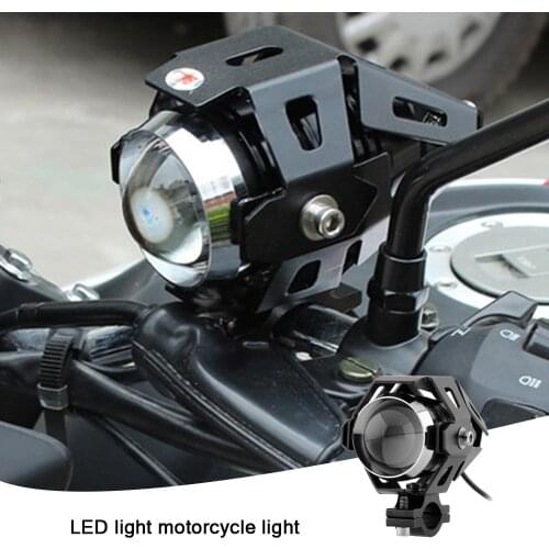 1Pcs U5 Motorcycle Headlight 125W LED Headlight High Power Spot Light Car Fog Light Moto Spotlight Motorbike Head Light