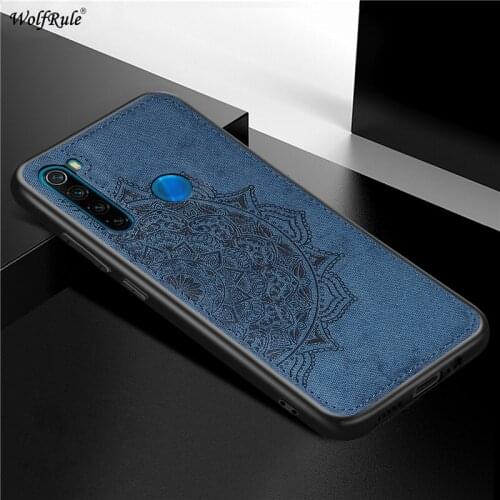 For Redmi Note 8 Case For Redmi Note 8 Pro 8 T Cover Shcokproof Soft TPU Colth Fabric Texture Cover For Redmi Note 8 2021 Fundas