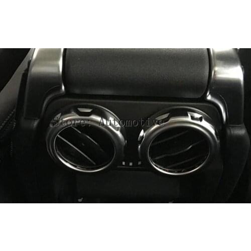 Matt Chrome Rear Seat Air Conditioning Outlet Vent RingTrim For LandRoverRange Rover Sport Discovery 4 2009-2016 Car Accessories