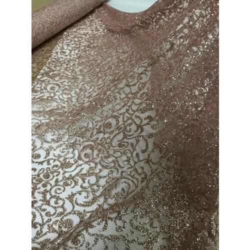 L-31318 nice glued glitter tulle mesh lace fabric for sexy dress