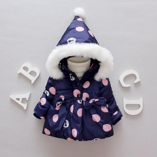 2017 new baby infant winter coats girl hooded cotton-padded coat babies girls hoodies jackets
