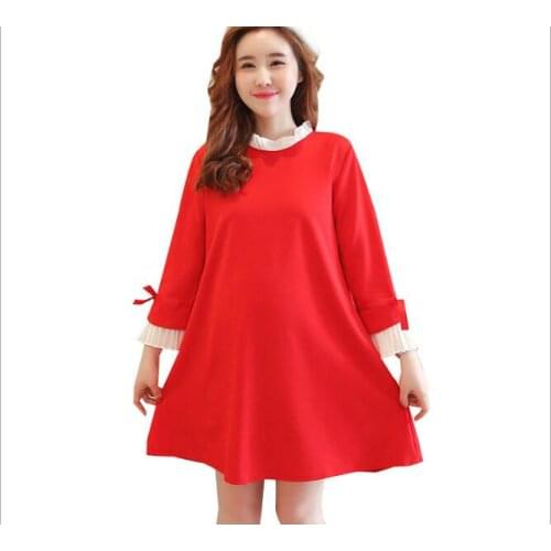 New fashion keep warm Maternity Dresses Winter Breastfeeding Dress Long Sleeve Nursing Dress Elegant Solid Zipper Maternity