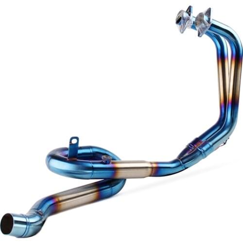 R3 R25 R30 Full System Motorcycle exhaust pipe contato tubo de escape de moto front link pipe+exhaust pipe for yamaha r25 r3