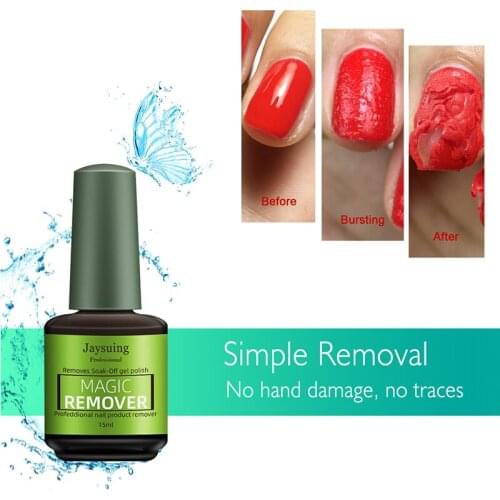 Nail Gel Polish Remover Magic Nail Gel UV remover Nail Polish Remover Degreaser Liquid Remove Sticky Layer Manicure Tools 15ml