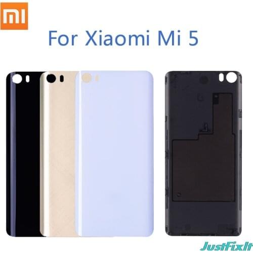 Original Plastic Battery Back Cover For Xiaomi mi 5 Back Battery Door Rear Housing Cover replacement For Xiaomi Mi5 Mi 5 M5