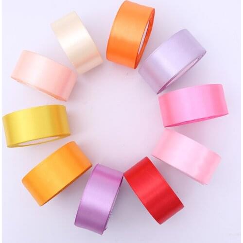 1''25mm 25Yards/roll Satin Ribbons Bow Craft Decor Wedding Wrap Christmas Party Decoration DIY Craft Handmade Sewing Accessories