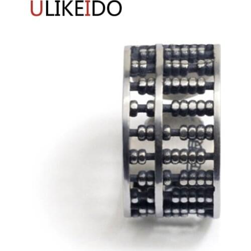 100% Pure 999 Sterling Silver Jewelry Abacus Rings Opening Wide Version Men Signet Ring Fpr Women Special Fine Gift