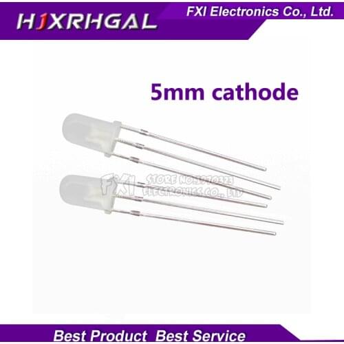 100pcs LED 5mm Round Diffused Red & Green two Color Common cathode LED Diode Light Emitting Diode new original