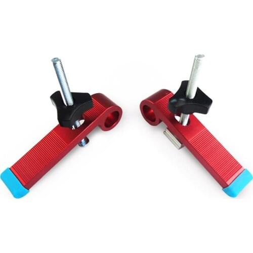 2 pcs Aluminum Woodworking Clamps Universal Platen Miter Track Clamping Blocks Woodworking Joint HandClip Fixed Clamp Tools