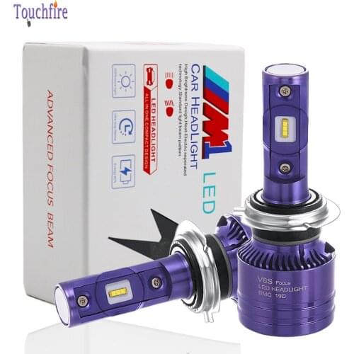 2Pcs H1 H3 H4 H7 H11 H13 880 9004 9005 HB3 9006 HB4 9012 880 881 Car LED Bulbs Headlight CSP 1860 6000K 7200LM Auto Lights white