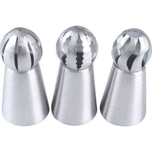 Cake Nozzles silver Russian Flower Icing Piping Nozzles Cake Icing Piping Nozzles Lace Mold Icing Pastry Baking Decorating Tool