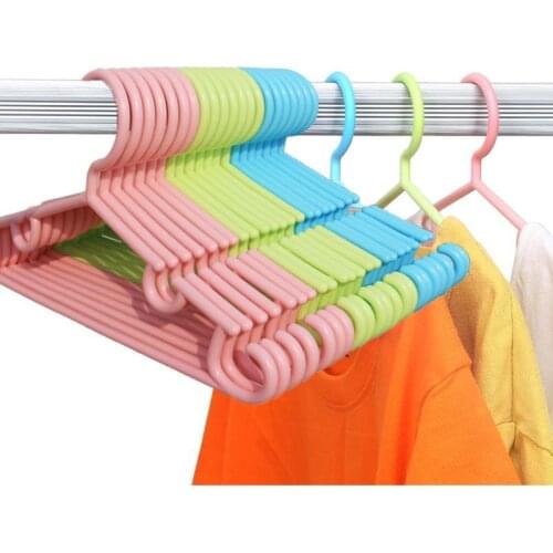 5 Pcs Multi-Piece Portable Clothes Rack Kids Children Baby Clothes Jacket Plastic Hanger Hook Household