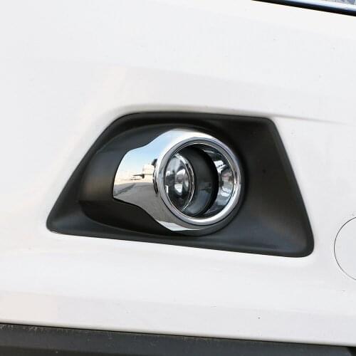 Color My Life 2Pcs/Set ABS Chrome Car Front Fog Lights Cover Rear Fog Lamps Trim Sticker for Ford Ecosport 2012 - 2016 Parts