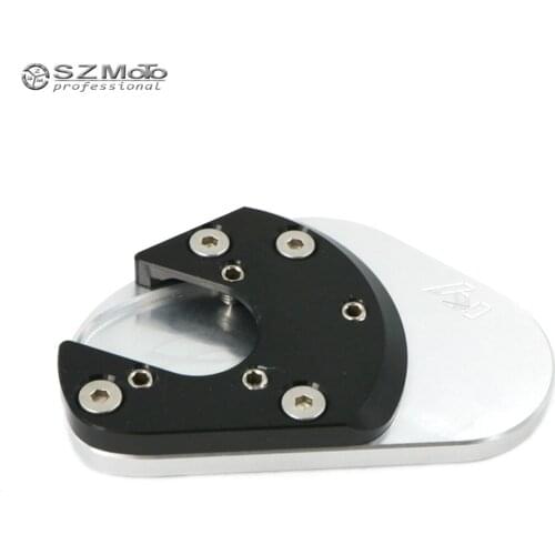 For KAWASAKI ER-6N ER6N ER-4N ER4N ER6F ER-6F 2016 Motorcycle Side Kickstand Stand Extension Support Plate With Logo 2013 2015