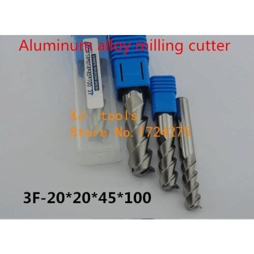 New 3F-20*20*45*100 CNC tool tungsten alloy milling cutter special flat aluminum alloy cutter aluminum alloy milling cutter