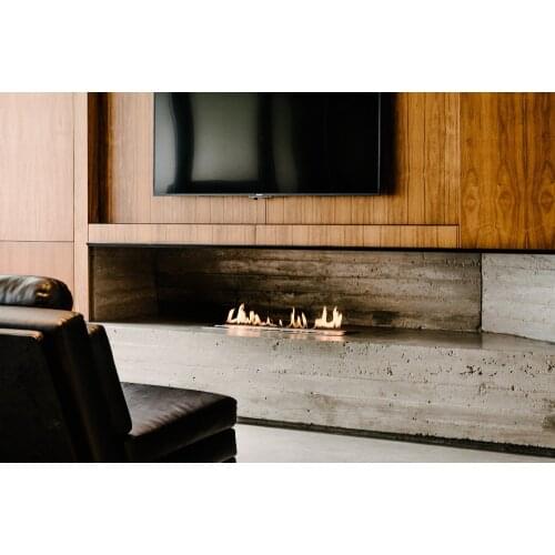 Inno-Fire 36 inch silver or black real fire intelligent auto bioethanol fireplaces burner