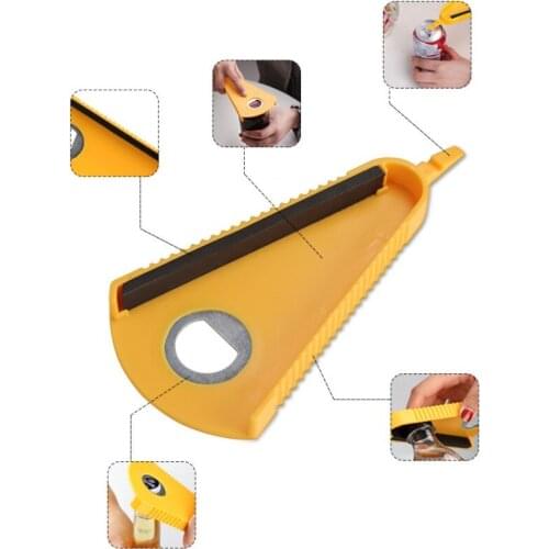 Can Opener Bottle Cap Fast Lid Opener Bottle Opener Japanese Rotating Multi-Purpose Bottle Opener Kitchen Gadgets Wine Opener