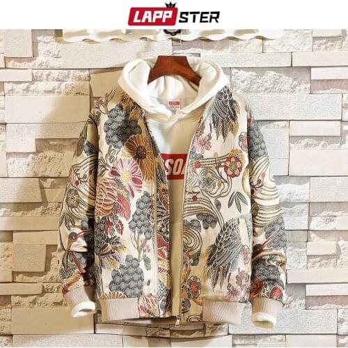 LAPPSTER Men Embroidery Bomber Jackets Coats 2020 Streetwear Men Autumn Hip Hop Fashions Jacket Windbreaker Designer Jackets 5XL