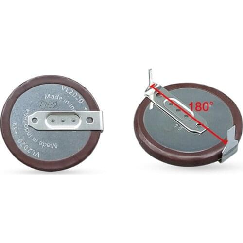 1pc VL2020 Rechargeable Battery Lithium Coin Battery Replacement Safety Electronics for Automotive Remote Key