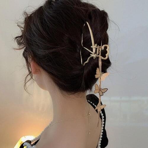 Metal Large Hairpin Three-dimensional Girls Back Head Hair Catching Plate Hair Shark Clip Hair Accessories Woman Headwear