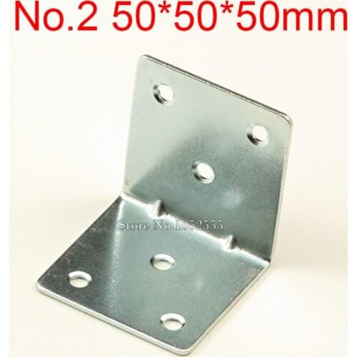 10PCS 50*50*50mm furniture metal corners angle bracket L shape frame board support fastening fittings K269