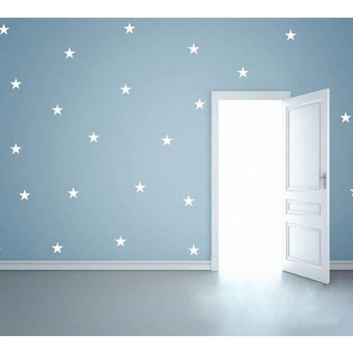 30 Stars Kids Baby Rooms Decal Poster Wall Stickers DIY Nursery Decoration Kids Bedroom Ceiling Sticker Wallpaper
