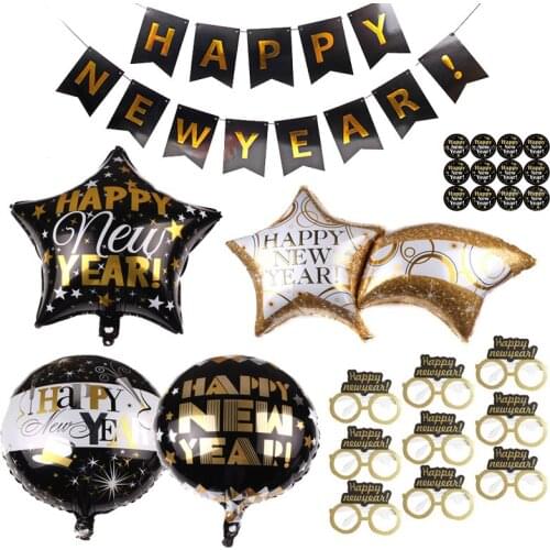 Happy New Year Decorations Photo Frame Balloons 2021 Christmas Ornaments Merry Christmas Decorations For Home Xmas Gifts Navidad