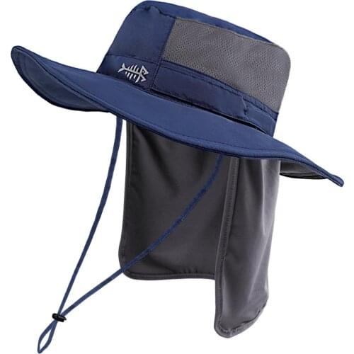 Bassdash UPF 50+ UV Protection Bucket Hat Water Resistant Wide Brim Tactical Fishing Hat Adjustable Size