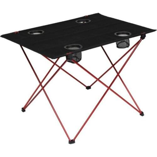 Outdoor Foldable Camping Picnic Table Portable Lightweight Fishing Hiking Tools Aluminum alloy Folding Desk