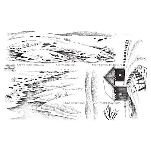 Snow scene stamp Clear Stamps for Scrapbooking Transparent Silicone Rubber DIY Photo Album Decor 0868