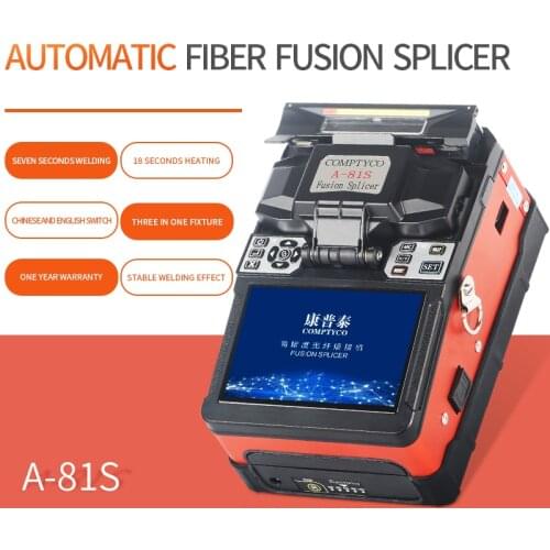 A-81S Orange Fully Automatic Fusion Splicer Machine Fiber Optic Fusion Splicer Fiber Optic Splicing Machine
