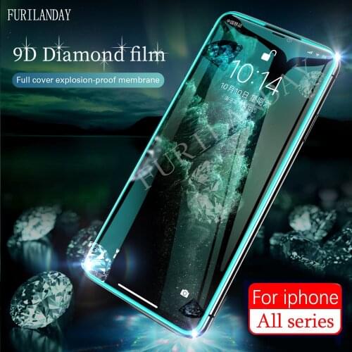 Luminous Protective Glass on the For iPhone 6 7 8 plus XR XS glass full cover iPhone 11 Pro Max Screen Protector Tempered Glass