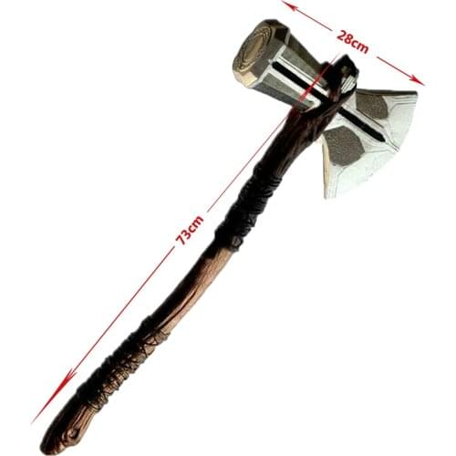 1:1 Axe Hammer Cosplay Weapons Thunder Storming Hammer Axe Stormbreaker Childrens gift Movie Role Playing