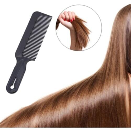 1Pc Carbon Antistatic 3D Hairdressing Clipper Comb Anti Slide Handle Barber Haircut Comb Stick Hair For Professional Use