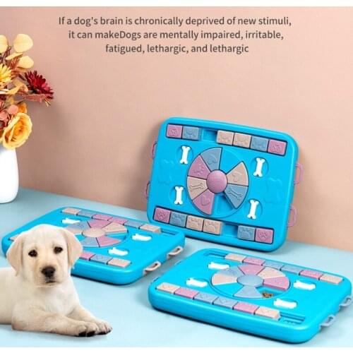 Smart Interactive Treat Puzzle Dog Toy Aid Pets Digestion Gift for Pet Toy Blue N0PA
