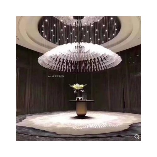 Hotel lobby, living room, villa, atrium, sales office, lobby, custom-made art complex, restaurant, beauty salon, chandelier