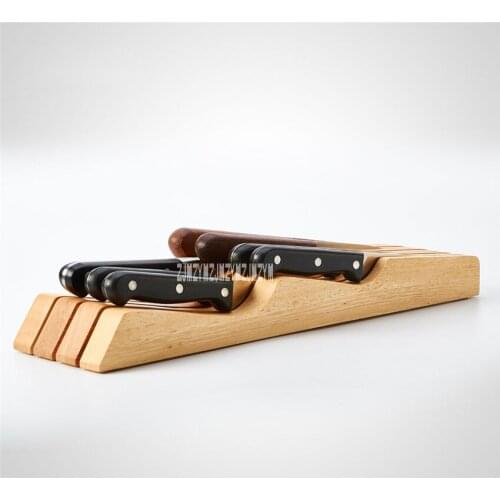 High Quality Creative Drawer Type Knife Stand Nature Wooden Knife Holder Restaurant Kitchen Accessories Solid Wood Knife Holder