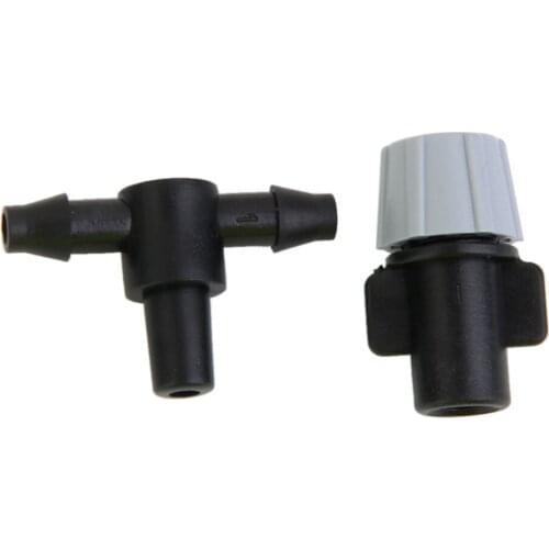 20pcs Misting Sprinkler Nozzles With Tee Joints for Lawn Watering Irrigation Great Agriculture Garden Greenhouse