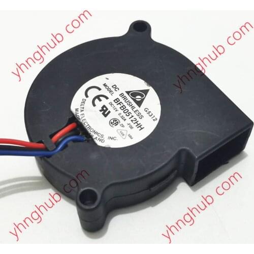 Delta Electronics BFB0512HH F00 DC 12V 0.32A 50x50x15mm 3-wire Server Cooling Fan
