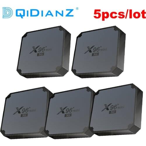 5pcs Newest 5G X96 Mini Android 9.0 Amlogic S905W4 TVBOX Dual Wifi 2.4G 5G 4K HD YouTube Media Player X96 Mini PLUS Tv Box