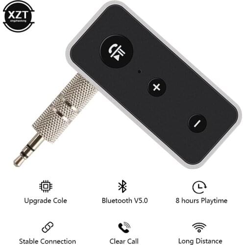 A2DP Bluetooth 5.0 Audio Music Receiver Stereo Speaker Wireless Aux 3.5mm Handsfree Adapter For Call Car kit Headphone Connector