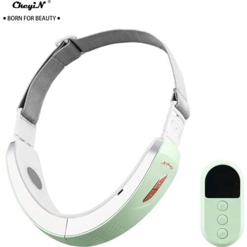 Ckeyin EMS Face Slimming Belt Electric V Line Shaped Rechargeable Phototherapy Double Chin Removal Facial Lifting Machine 50