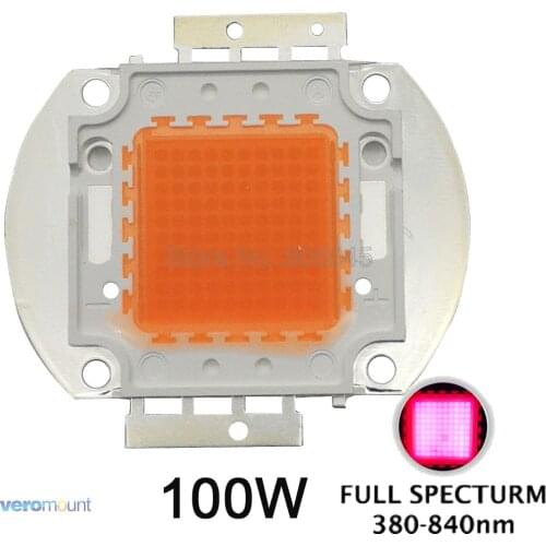 Epiled 100W Full Spectrum 380nm-840nm COB Intergrated High Power Plant Grow LED Light Source 100x1W 10 in series 10 in parallel