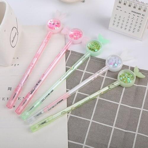 Rabbit Ear Gel Pen Novelty Cute Cool Pens Korean Stationery Cute Pens Black Signature Gel Pen 0.5mm Cute Stationary Supplies
