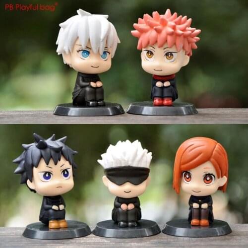 Playful bag 5pcs/set Hot Anime figure Jujutsu Kaisen figure Cute cartoon characters PVC collectible anime model toys HG41